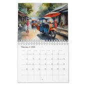 Bangkok Aquarell Kalender (Feb 2026)