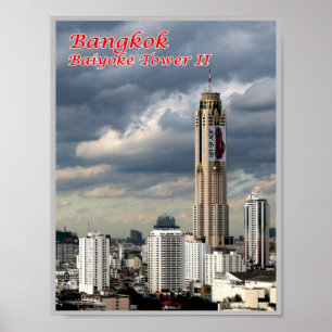 Bangkok - Bayoke Tower II - Thailand - Poster