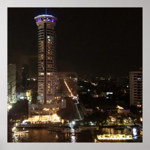 Bangkok bei Nacht Poster