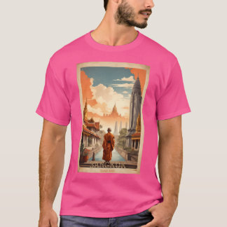 Bangkok Chronicles Vintage Travel Poster T-Shirt