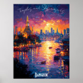 Bangkok City Skyline Poster - Exotische Thai Wall (Vorne)