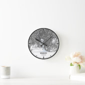 bangkok Clock City Line Art Runde Wanduhr (Zuhause)