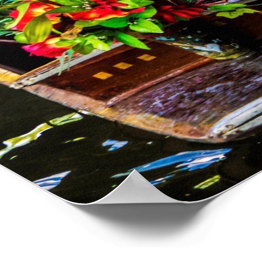 Bangkok | Floating Market Poster (Ecke)
