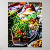 Bangkok | Floating Market Poster (Vorne)