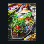 Bangkok | Floating Market Postkarte<br><div class="desc">Südostasien,  Thailand,  Bangkok,  Floatmarkt in Damnoen Saduak,  Thailand | Terry Eggers / DanitaDelimont | AS36 TEG0321</div>