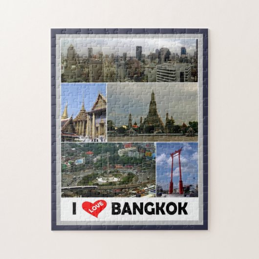 Bangkok - I Liebe - Thailand - Puzzle (Vertikal)