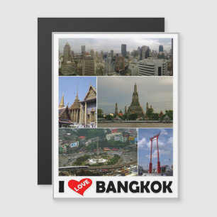 Bangkok - I Love - Thailand - Magnetkarte