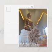 Bangkok, Innenansicht von Wat Traimit, Thailand Postkarte (Vorne/Hinten)