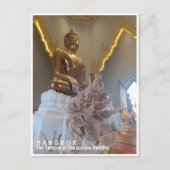 Bangkok, Innenansicht von Wat Traimit, Thailand Postkarte (Vorderseite)