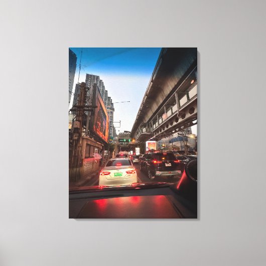 Bangkok lebt noch in der Fotografie Leinwanddruck (Vorderseite)