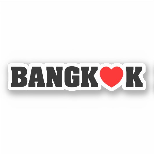 BANGKOK-LIEBE AUFKLEBER (Vorderseite)