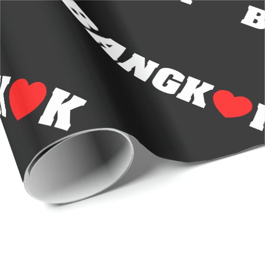 BANGKOK-LIEBE GESCHENKPAPIER (Rolleneckpunkt)