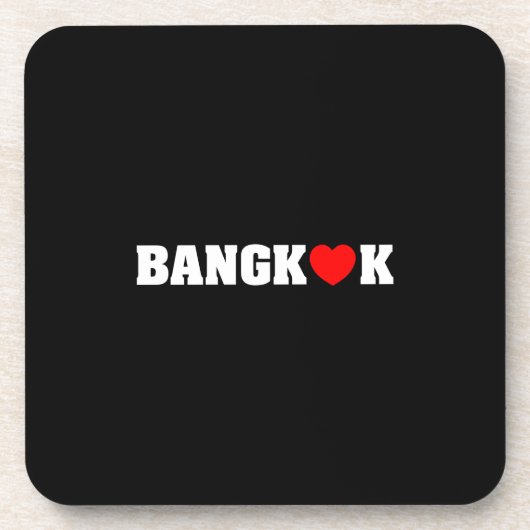 BANGKOK-LIEBE GETRÄNKEUNTERSETZER (Vorderseite)