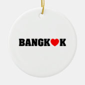 BANGKOK-LIEBE KERAMIK ORNAMENT (Vorne)