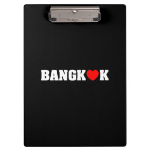 BANGKOK-LIEBE KLEMMBRETT