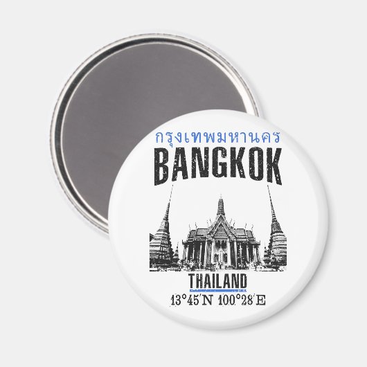 Bangkok Magnet (Vorderseite/Rückseite)