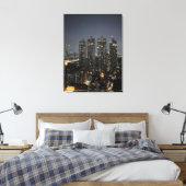 Bangkok Nachtleben Fotografie Geschenk Idee Leinwanddruck (Insitu (Schlafzimmer))