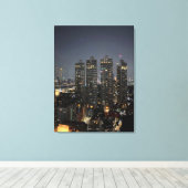 Bangkok Nachtleben Fotografie Geschenk Idee Leinwanddruck (Insitu (Holzboden))