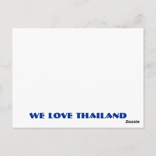 Bangkok Postcard Postkarte (Rückseite)