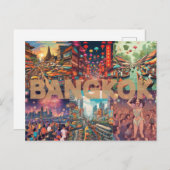 Bangkok Postcard Postkarte (Vorne/Hinten)