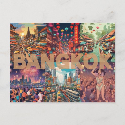 Bangkok Postcard Postkarte (Vorderseite)