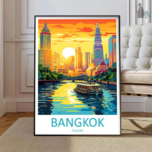 Bangkok-Reise-Druck-Wandkunst Bangkok-Wandbehang Poster