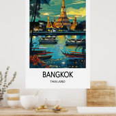 Bangkok-Reiseposter Poster (Küche)