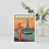 Bangkok-Reiseposter Postkarte (Stehend Vorderseite)