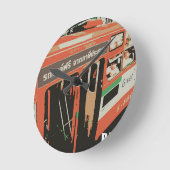 Bangkok Runde Wanduhr (Winkel)