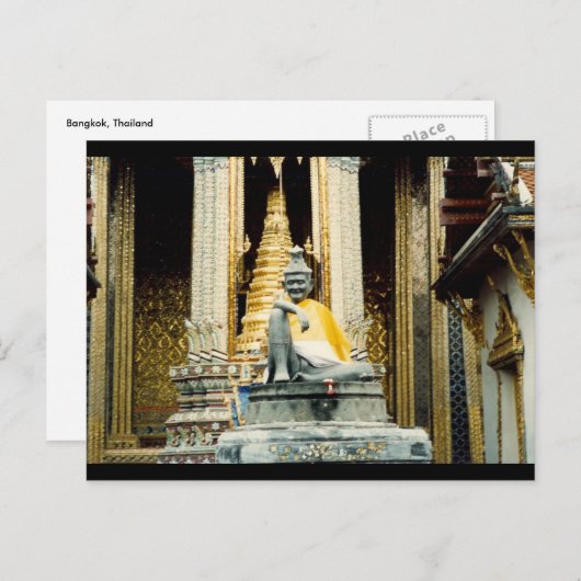 Bangkok-Schrein Postkarte (Vorne/Hinten)