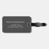 Bangkok Skyline Sunset Panorama BKK Thailand Gepäckanhänger (Rückseite horizontal)