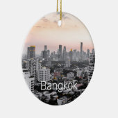 Bangkok Skyline Sunset Panorama BKK Thailand Keramik Ornament (Rechts)