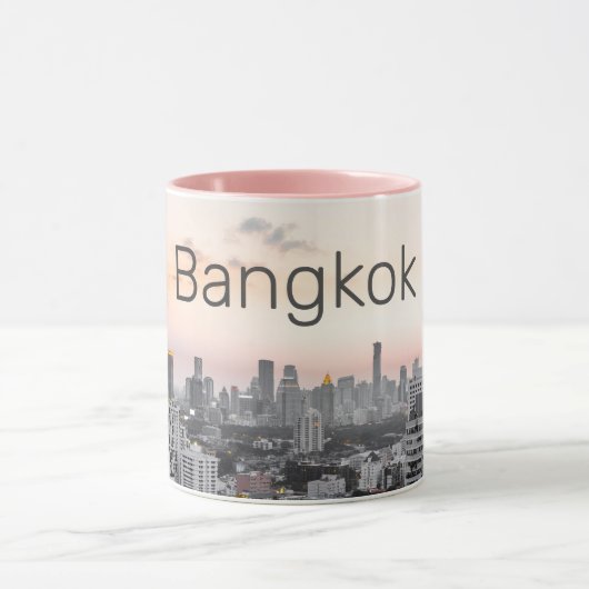 Bangkok Skyline Sunset Panorama BKK Thailand Tasse (Zentrum)