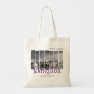 Bangkok Skyline Vintag BKK Retro Thailand Design Tragetasche