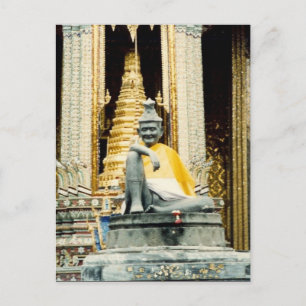 Bangkok-Statue Postkarte