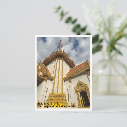 Bangkok, Tempel des Golden Buddha, Thailand Postkarte (Stehend Vorderseite)