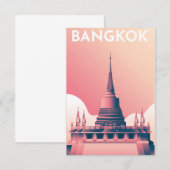 Bangkok Temple RSVP Karte (Vorne/Hinten)