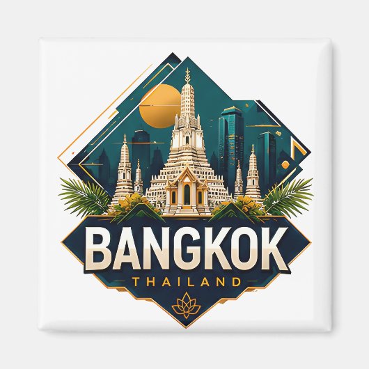 Bangkok Thailand Abenteuer Magnet (Vorne)