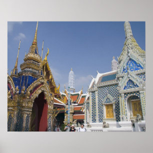 Bangkok, Thailand. Bangkoks Großer Palast Poster