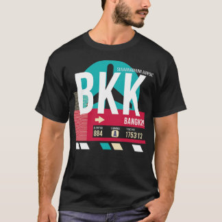 Bangkok Thailand BKK Airport Code Gepäckmarke T-Shirt