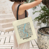 Bangkok, Thailand, City Map Tote Bag Tragetasche