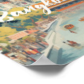Bangkok Thailand Famous Travel Place Poster (Ecke)