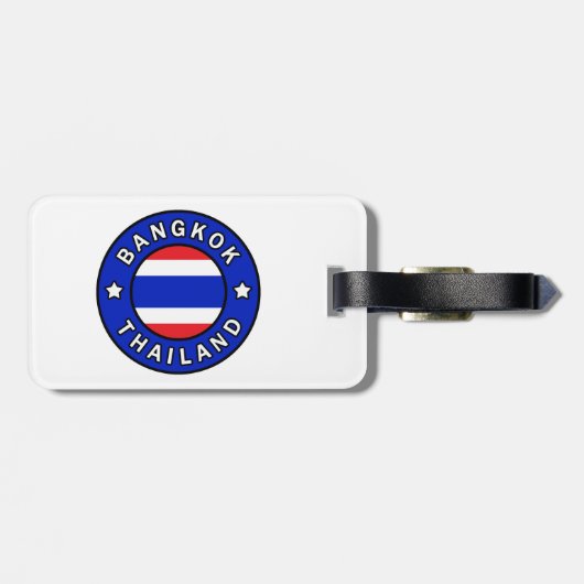 Bangkok Thailand Gepäckanhänger (Rückseite horizontal)