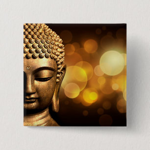 Bangkok, Thailand Gold Buddha Button