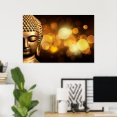 Bangkok, Thailand | Gold Buddha Poster (Heimbüro)