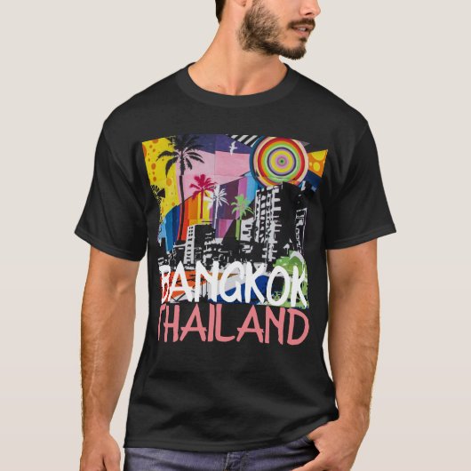 Bangkok Thailand, Graffiti Mural T-Shirt (Vorderseite)