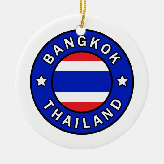 Bangkok Thailand Keramik Ornament (Vorne)