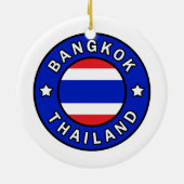 Bangkok Thailand Keramik Ornament (Hinten)