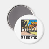 Bangkok Thailand Magnet (Vorderseite/Rückseite)