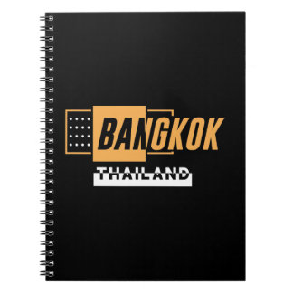 Bangkok Thailand Moderne Typografie Reise Design Notizblock